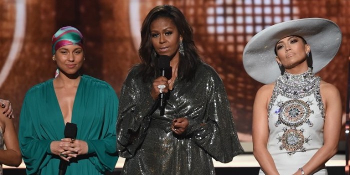 Michelle Obama apareció en los Grammy y fue ovacionada: entregó potente mensaje para las mujeres