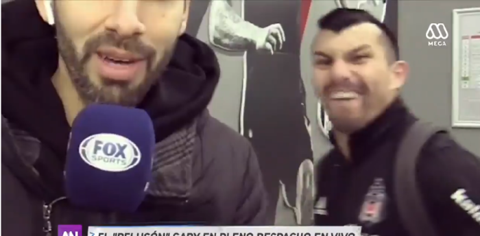 Gary Medel troleó en pleno despacho a periodista de Fox Sports: hasta hizo morisquetas