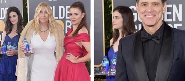 Promotora que se hizo famosa en los Globos de Oro demandó a la marca de agua por uso de su imagen