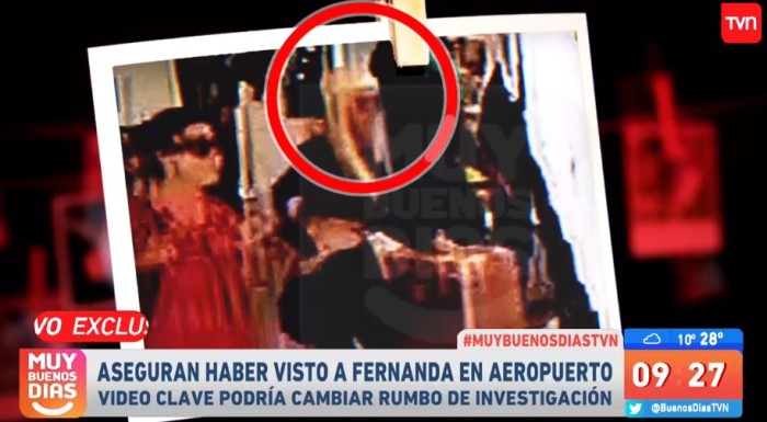 Pareja aseguró haber visto a Fernanda Maciel en aeropuerto pero imagen evidencia que no era ella