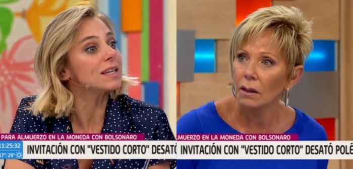 El round entre Raquel  Argandoña y Mariana Derderian por vestimenta exigida en almuerzo de Bolsonaro