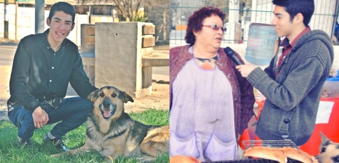 El presente del joven notero tras el viral del perro que se roba una empanada: quiere llegar a la TV