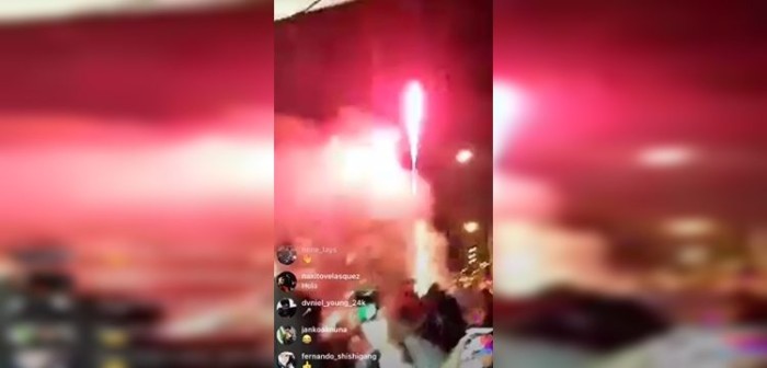 Vecinos de La Granja fueron sorprendidos con velorio que incluyó fuegos artificiales y balazos
