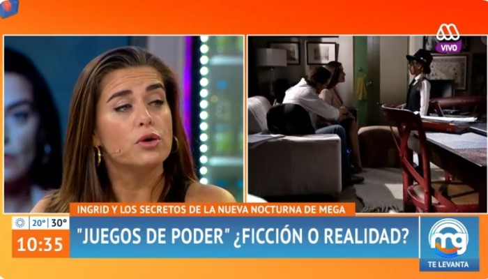 Ingrid Cruz contó detalles de su rol en nocturna de Mega y esbozó sutil crítica a jóvenes acomodados