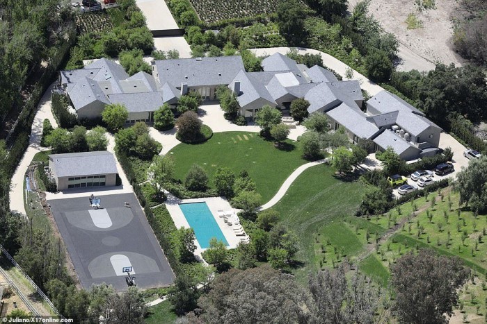 Así es la lujosa mansión de Kim Kardashian y Kanye West 