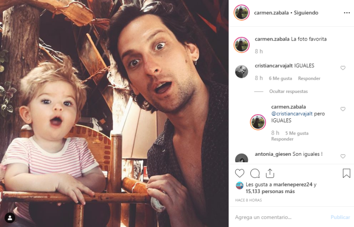 Carmen Zabala compartió foto de su hija y compañeros actores repitieron un comentario: son idénticas