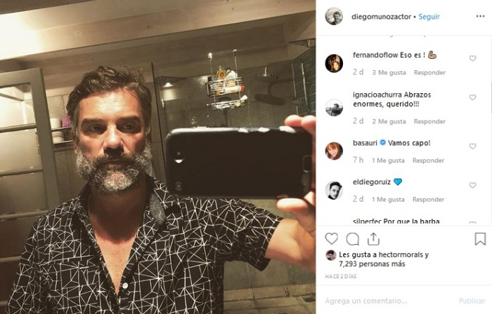 Diego Muyñoz mostró en redes su recuperación con selfie