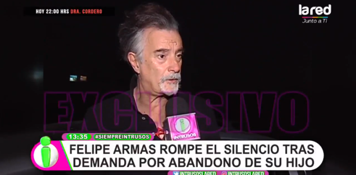 Felipe Armas se defendió de críticas tras denuncia de abandono de su hijo: "Es un ataque personal"