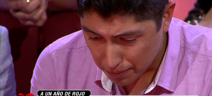 Juan Angel Mallorca llora en Rojo