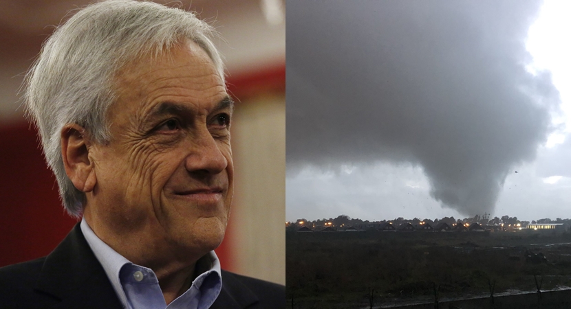 Tornado en Los Ángeles: Sebastián Piñera envió mensaje de apoyo a afectados