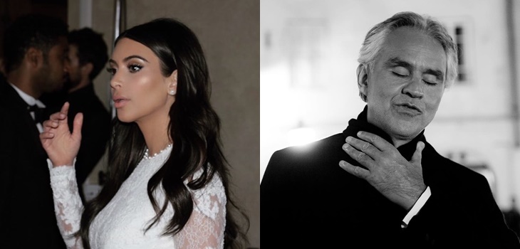 El error de Kim Kardashian al mencionar a Andrea Bocelli que enfureció a sus fans
