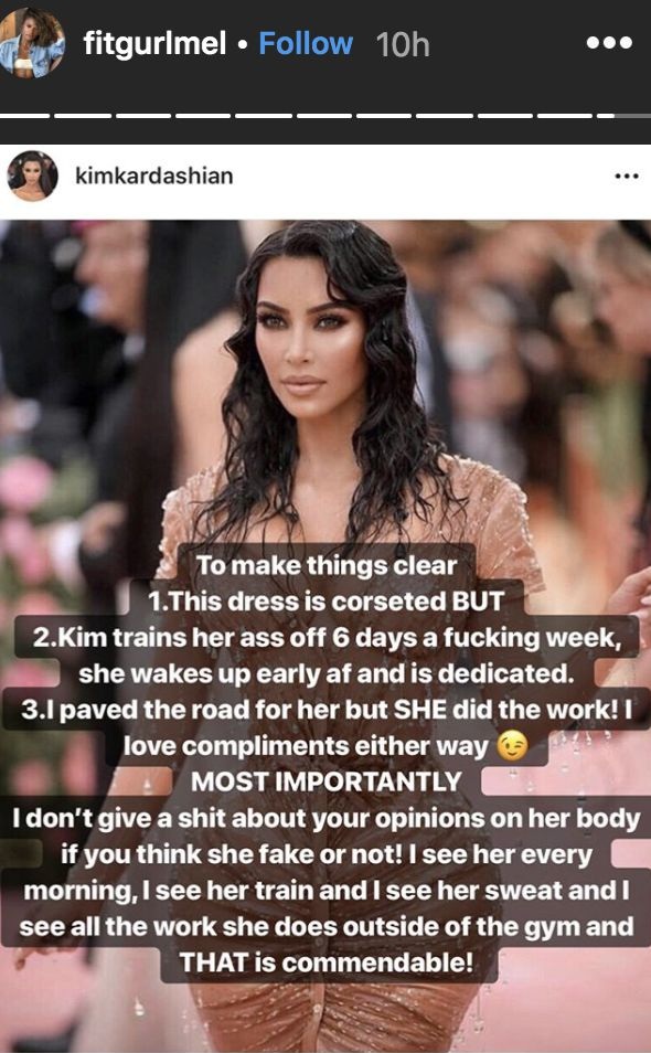 Entrenadora de Kim Kardashian la defendió de críticas por su diminuta