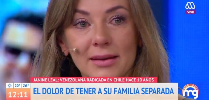 Janine Leal hasta las lágrimas en 'Mucho Gusto' por situación de su familia en Venezuela