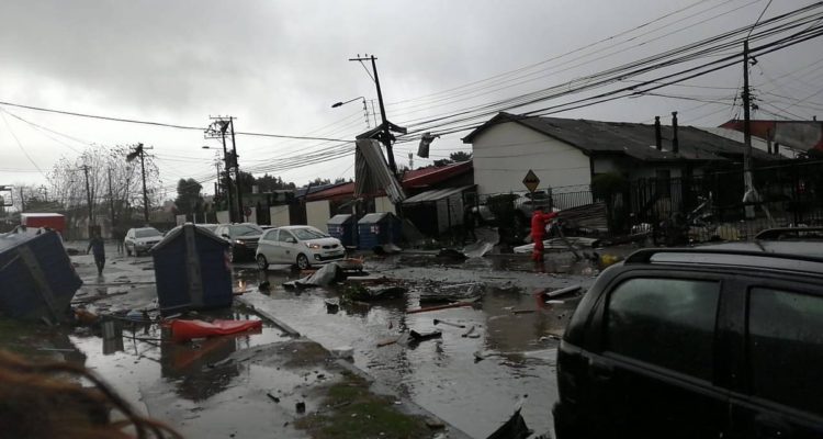 Reportan tromba marina en Talcahuano: imágenes develan el grave daño que provocó