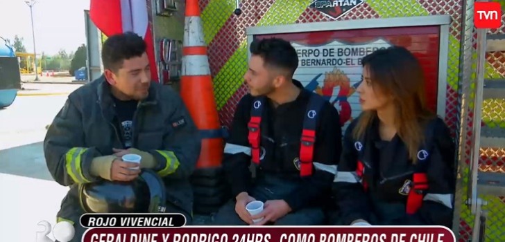 rodrigo canobra y geraldine muñoz en bomberos