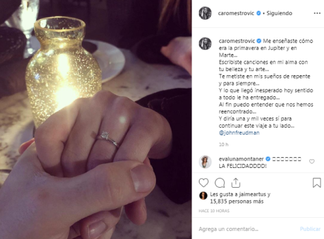 Carolina Mestrovic contrajo matrimonio