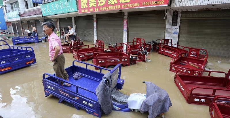 Impactante registros muestran cómo las inundaciones han afectado China