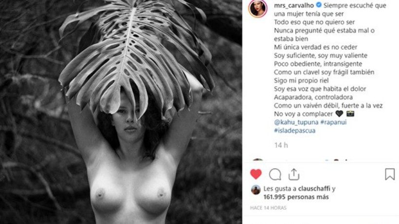 Instagram censuró foto de Michelle Carvalho