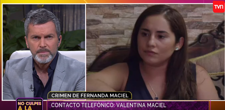 Hermana de Fernanda Maciel se descargó en No Culpes a la Noche