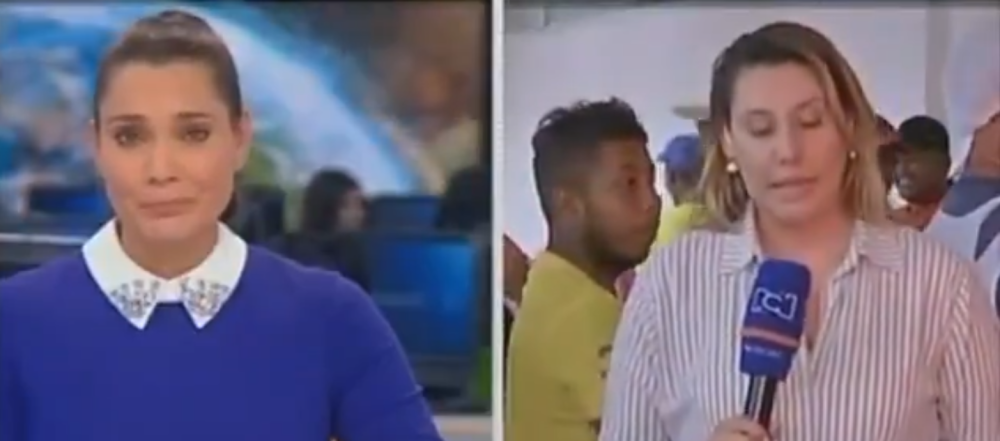 Presentadora de TV se quebró al informar muerte de conocido conductor colombiano: eran colegas