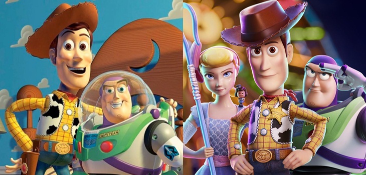 La evolución de Toy Story desde su primera película hasta el debut de Toy Story 4
