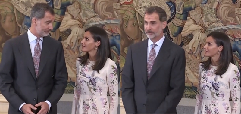 Incómodo momento entre reina Letizia y rey Felipe viral