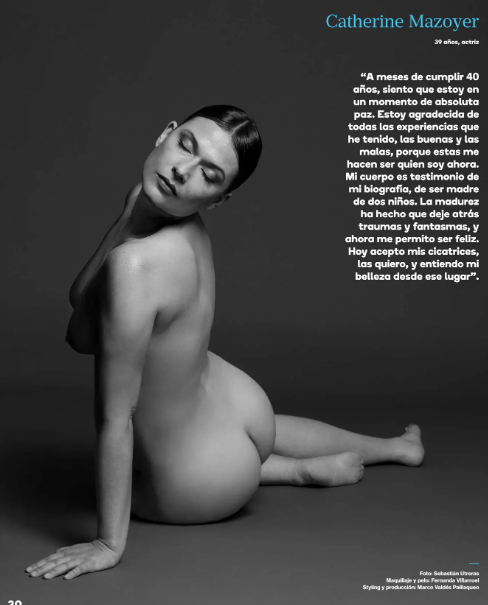 Catherine Mazoyer desnudo para Revista Viernes