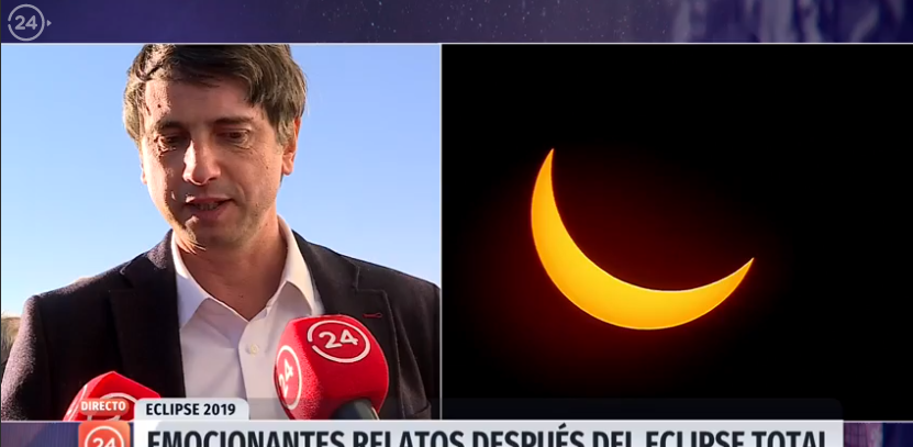 Ministro de Ciencia se emocionó en medio del eclipse y lanzó sentida reflexión