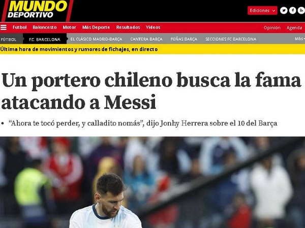 medio español criticas johnny herrera