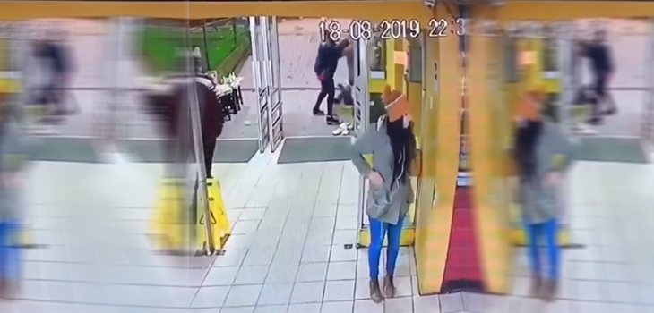 Pelea en terminal de buses de Osorno