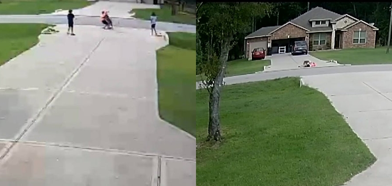 Cámaras registraron aterrador momento en que niño fue atacado por pitbull: vecino corrió a salvarlo