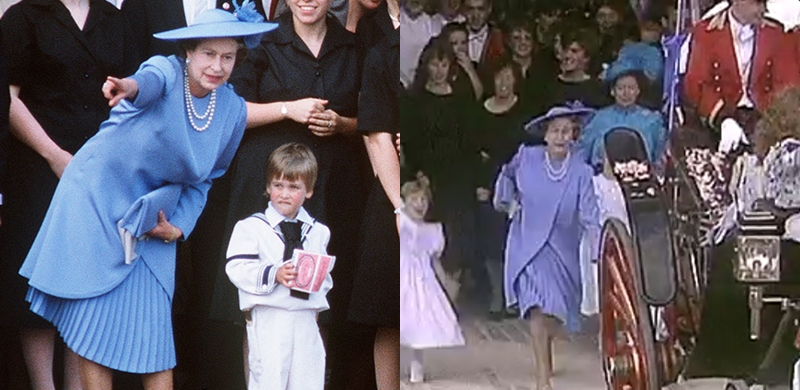 Reina Isabel persiguiendo a William en boda del príncipe Andrew