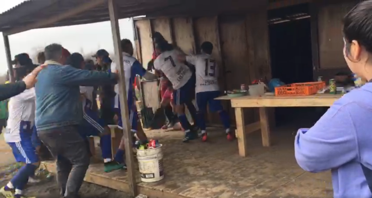 brutal pelea que ensució el fútbol amateur en San Pedro de la Paz