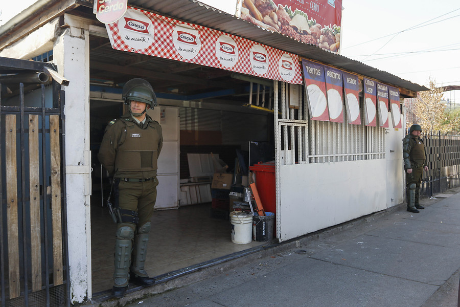 Lugar del tiroteo en Puente Alto