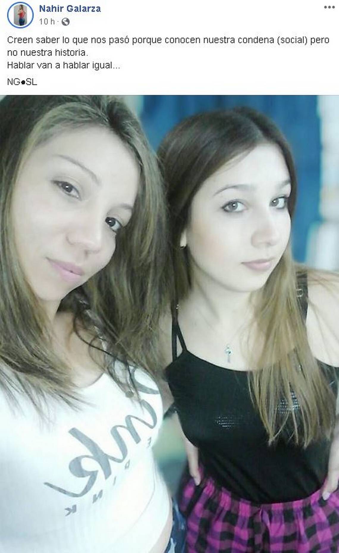 Nahir Galarza | Facebook