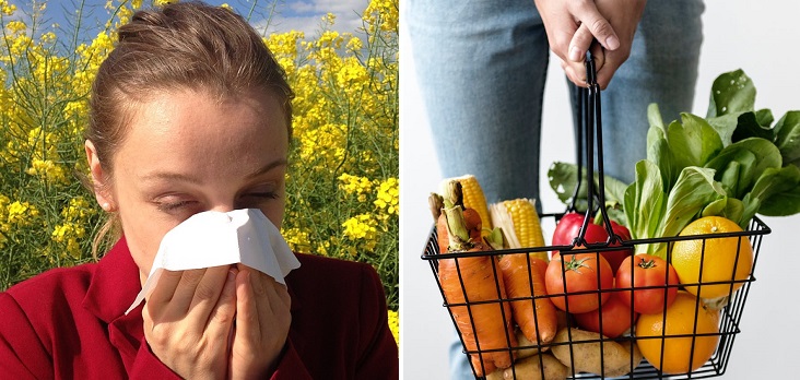 alergia en primavera y alimentos
