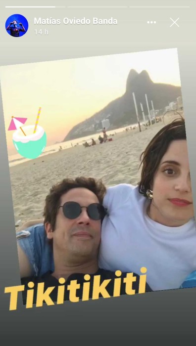 Matías Oviedo y Camila Hirane en Brasil