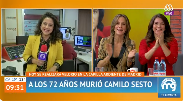 periodista Carolina Cárcamo debutó como notera en Mucho Gusto