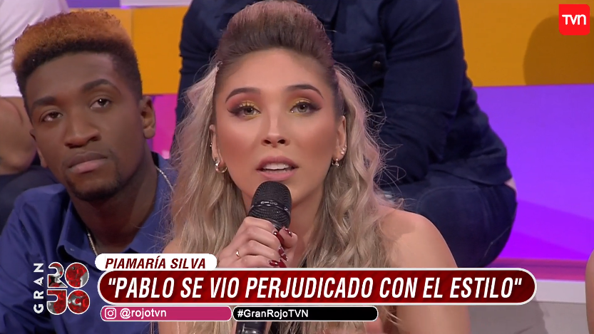 La discusión entre Piamaría y Matías Falcón en Rojo luego que cantante defendiera a Pablo Ñancucheo