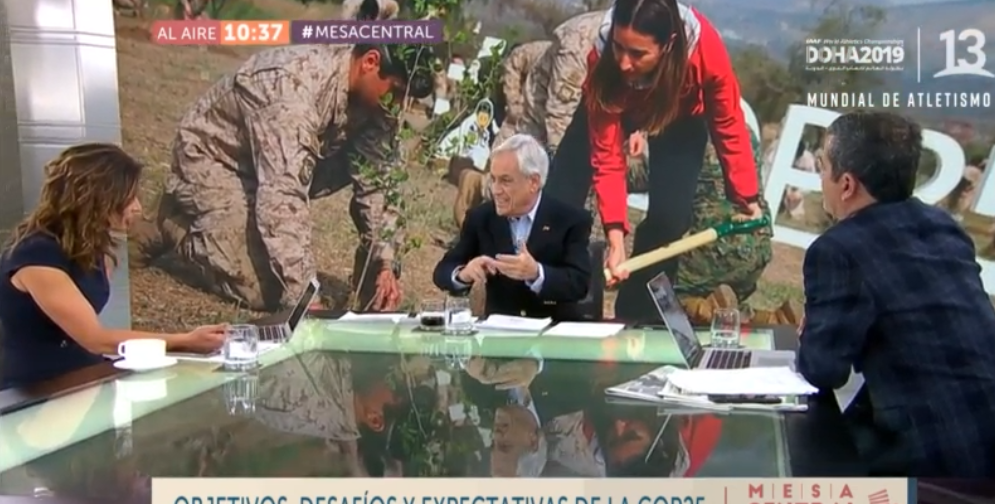 El error de Constanza Santa María en Mesa Central que Piñera dejó en evidencia en vivo