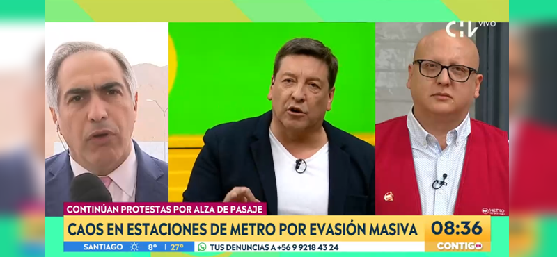 El tenso round de JC Rodríguez y senador Chahuán por evasiones en Metro: "No le mienta a la gente"
