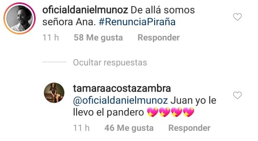 Tamara Acosta y Daniel Muñoz