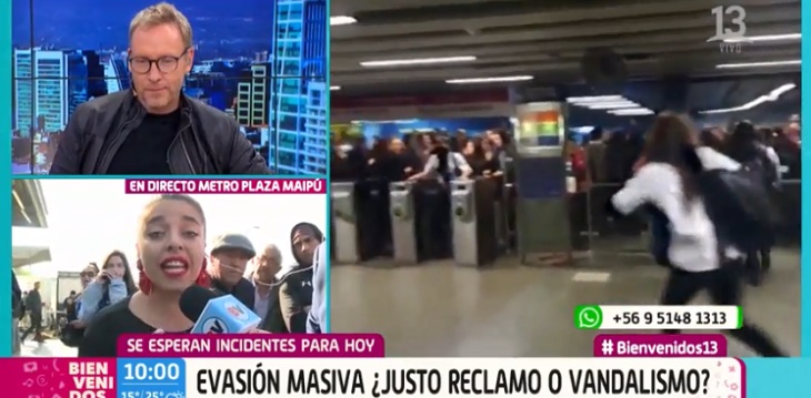 Usuaria entrevistada en Bienvenidps sacó aplausos tras explicar la causa de la evasión: Martín la invitó al matinal