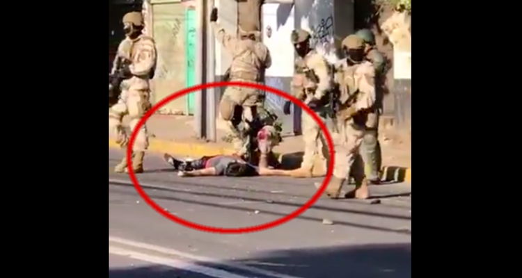 Crudos videos muestra a joven herido e inconsciente durante enfrentamiento con militares en Colina
