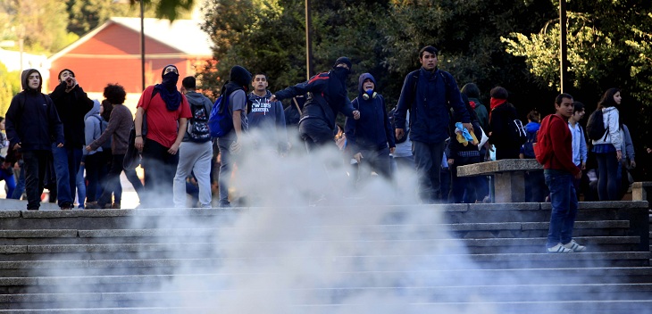 manifestaciones bombas lacrimogenas