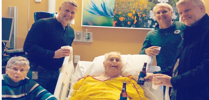 Un hombre de 87 años tiene el deseo final de tomar cerveza con sus hijos.