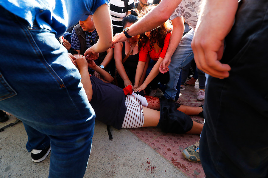 Chaleco amarillo hirió a bala a manifestante en Reñaca