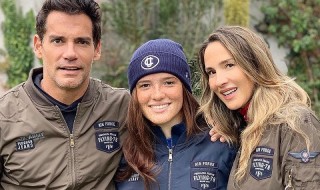 Angélica Castro y Cristian de la Fuente comparten debut e su hija Laura como actriz de cine