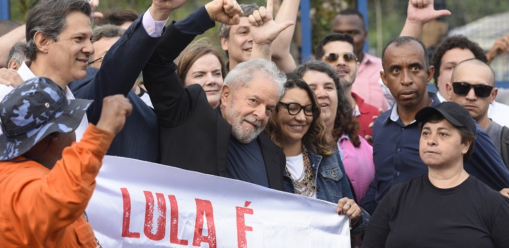 La justicia brasileña autoriza la liberación del expresidente de Brasil, Lula da Silva