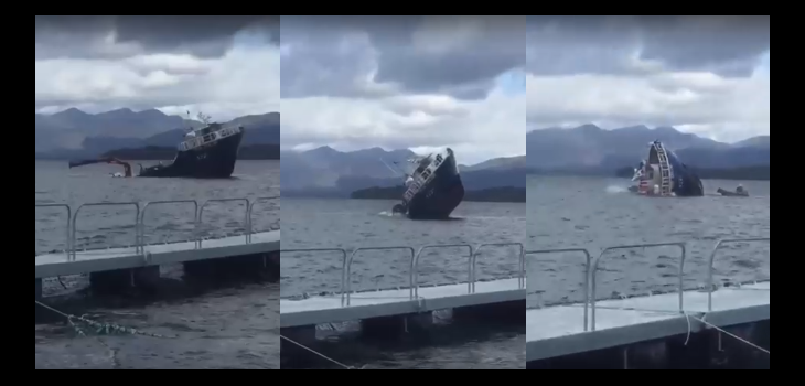 Captan hundimiento de embarcación menor cerca del Puerto de Chacabuco: 7 personas fueron rescatadas